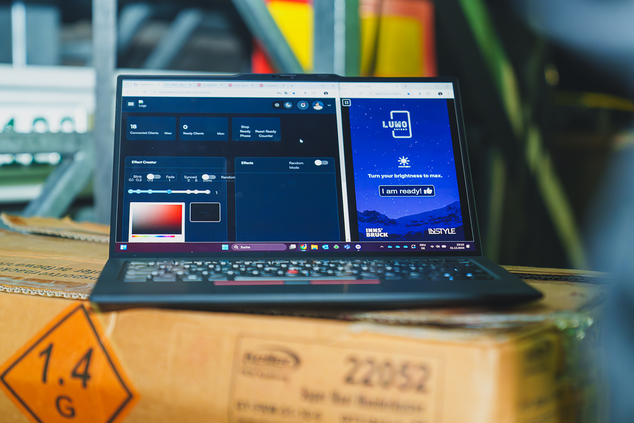 Weiteres Projektbild – LUMO screen